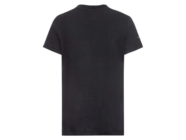 Ein schwarzes T-Shirt mit Nike-Logo.