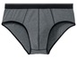 Graue Unterhose mit schwarzem elastischem Bund.