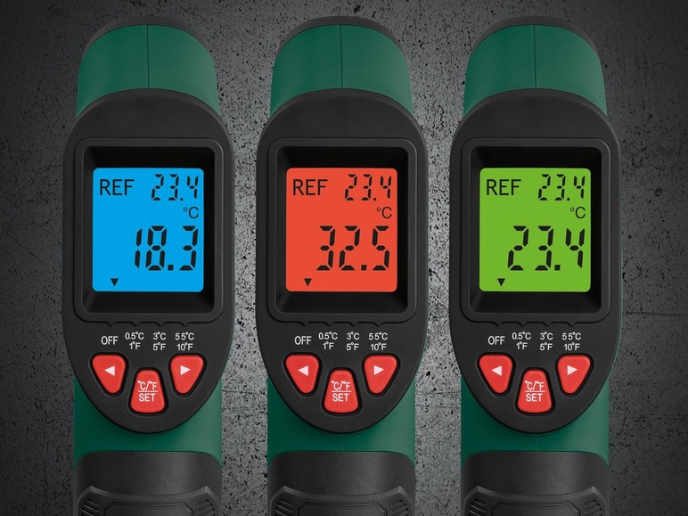 Gehe zu Vollbildansicht: PARKSIDE® Infrarot-Temperaturmessgerät, farbige Anzeige, Abschaltautomatik, mit Batterie - Bild 3