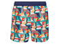 Badeshorts mit geometrischem Muster.