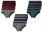 Drei Sets mit Herrenunterhosen in verschiedenen Farben.