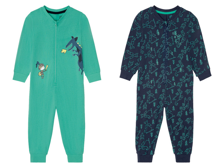 Gehe zu Vollbildansicht: lupilu® Kleinkinder Jungen Overall, Glow in the dark - Bild 1