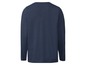 Ein dunkelblaues Langarmshirt für Herren.