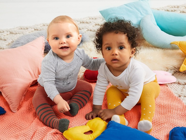 Gehe zu Vollbildansicht: LUPILU® Baby Strumpfhose Jungen, 2 Stück, Komfortzwickel, mit Bio-Baumwolle - Bild 2