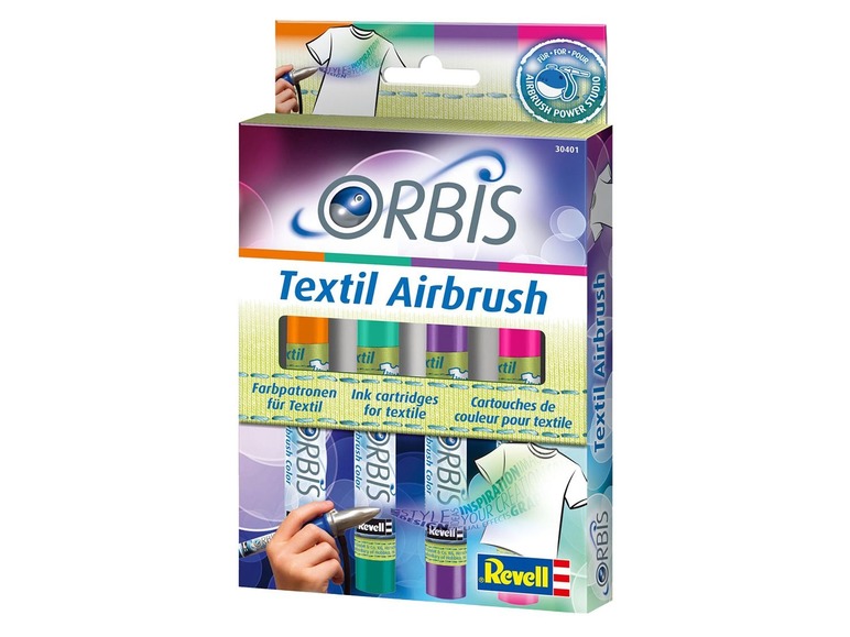 Gehe zu Vollbildansicht: Revell ORBIS Farbpatronen »Textil Airbrush«, zum Sprühen in unterschiedlichen Farben - Bild 5