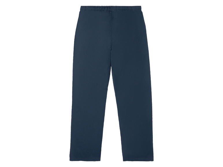 Dunkelblaue Jogginghose.