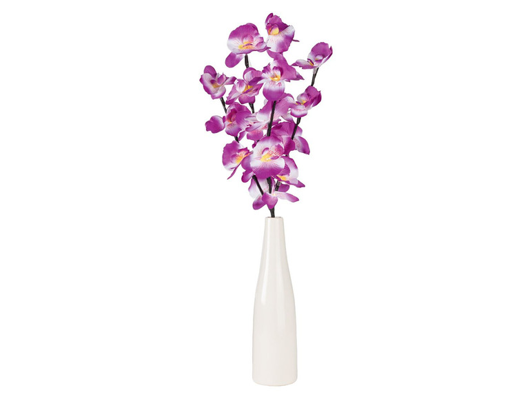 Gehe zu Vollbildansicht: MELINERA® Vase, mit Frühlingszweig und LED-Beleuchtung, Batteriebetrieb, aus Keramik - Bild 5