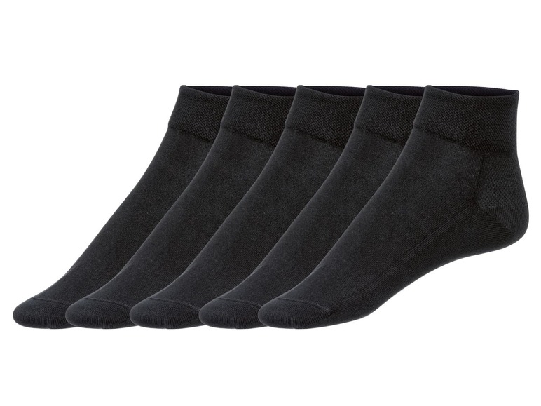 Gehe zu Vollbildansicht: LIVERGY® Socken Damen, 5 Paar, mit Pikee-Bündchen, mit Baumwolle und Elasthan - Bild 5