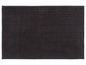 Dunkelgraue Badezimmermatte mit weicher Textur.