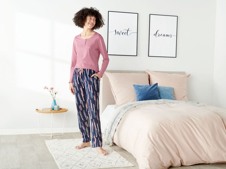 Gehe zu Vollbildansicht: esmara® Pyjama Damen, aus Baumwolle - Bild 19