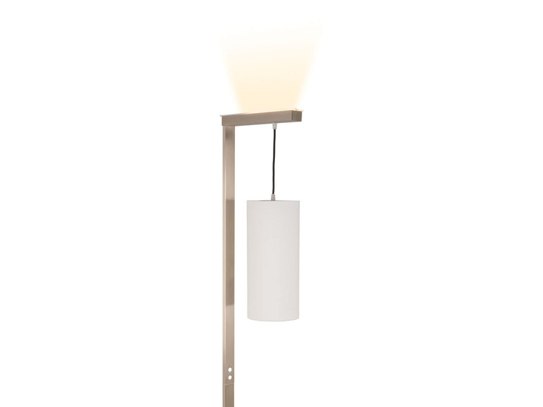 Gehe zu Vollbildansicht: Livarno Home Stehleuchte LED, mit Textilschirm und Oberlicht - Bild 5