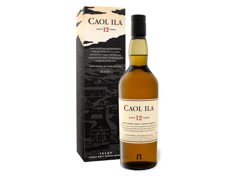 Gehe zu Vollbildansicht: Caol Ila Islay Single Malt Scotch Whisky 12 Jahre 43% Vol - Bild 1