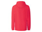 Ein roter Kapuzenpullover.