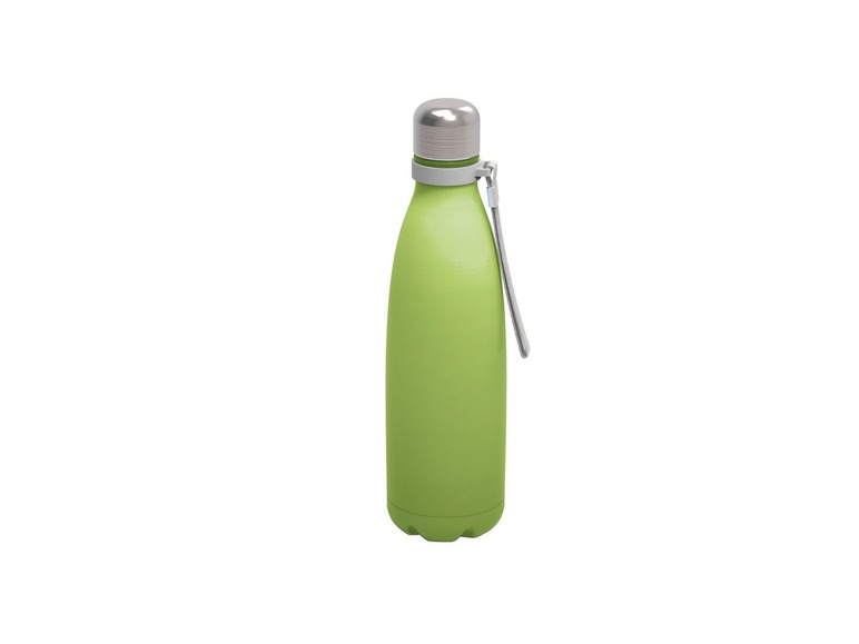 Gehe zu Vollbildansicht: ERNESTO® Isolierflasche, 0,5 l Fassungsvermögen, mit Trageschlaufe, aus Edelstahl - Bild 7