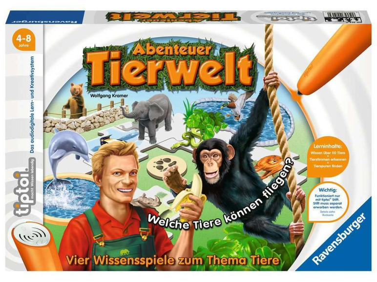 Gehe zu Vollbildansicht: Ravensburger tiptoi® Abenteuer Tierwelt - Bild 1
