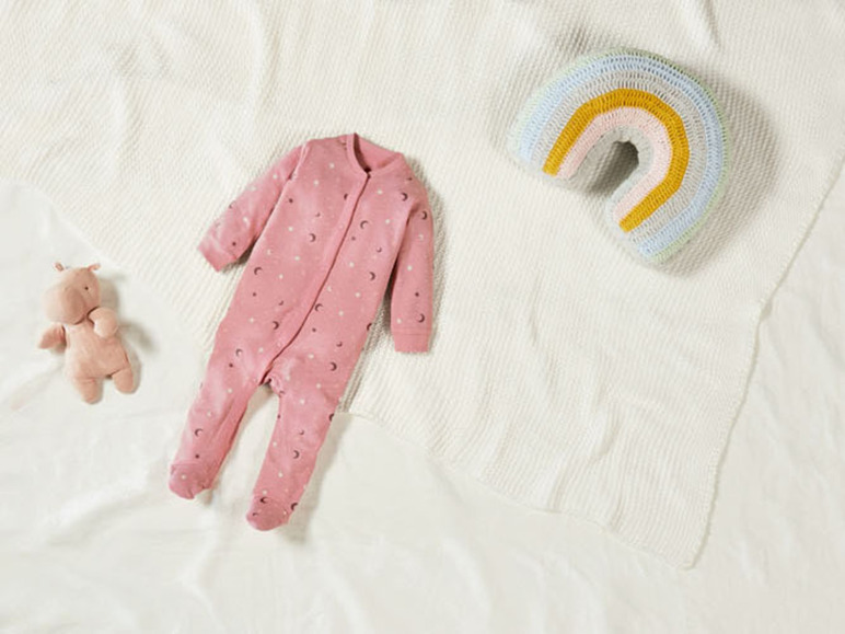 Gehe zu Vollbildansicht: lupilu® Baby Mädchen Schlafoverall, aus reiner Bio-Baumwolle - Bild 13