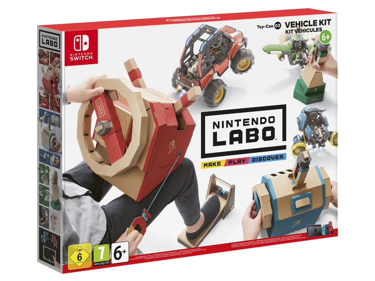 Gehe zu Vollbildansicht: Nintendo Baukasten »Labo: Toy-Con 03 Fahrzeug-Set«, für Nintendo Switch, mit 25 Pappbögen - Bild 1