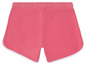 Rosa Shorts mit weißen Biesen