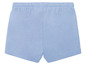 Hellblaue Baumwollshorts für Babys.