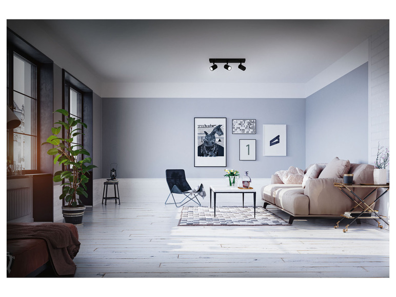 Gehe zu Vollbildansicht: LIVARNO home Deckenspot, 3-teilig, mit Lichtfarbensteuerung »Zigbee Smart Home« - Bild 3
