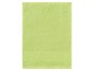 Ein hellgrünes Frotteehandtuch.