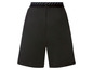 Schwarze Sport-Shorts mit elastischem Bund.