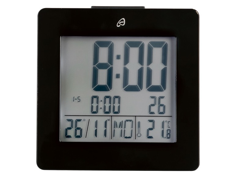 Gehe zu Vollbildansicht: AURIOL® LCD Funkwecker, mit Temperaturanzeige, Kurzbeleuchtung, Schlummerfunktion - Bild 2
