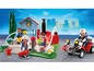 Playmobil Feuerwehrleute mit einem Feuerwehrfahrzeug und einem Feuerwehrhaus