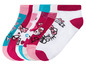 Ein Set Hello Kitty Socken in verschiedenen Farben und Designs.