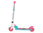 Ein rosa und blauer Tretroller mit LOL Surprise-Design.