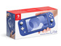 Nintendo Switch Lite in blauer Farbe in der Verpackung.