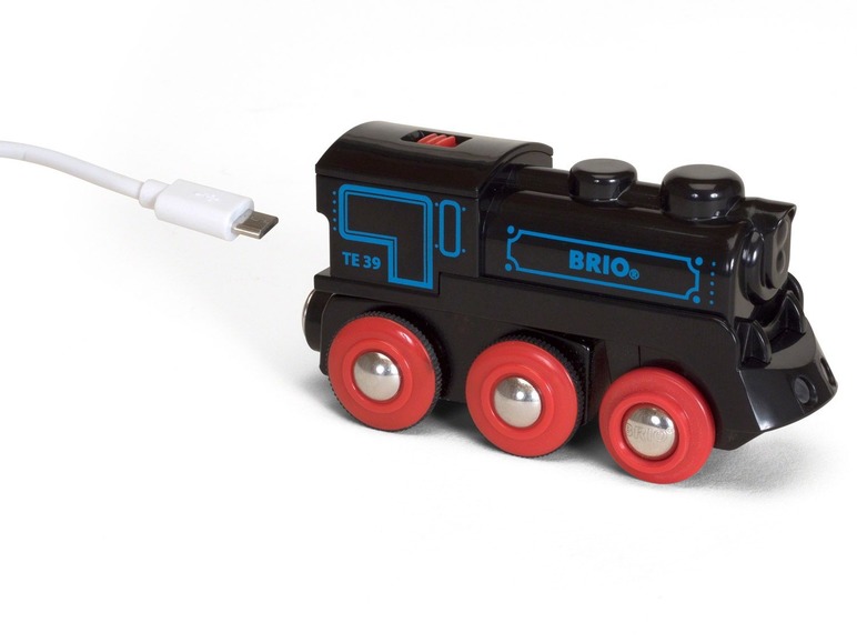 Gehe zu Vollbildansicht: BRIO Spiellok, mit Akku, inklusive USB-Kabel, ab 3 Jahren - Bild 1