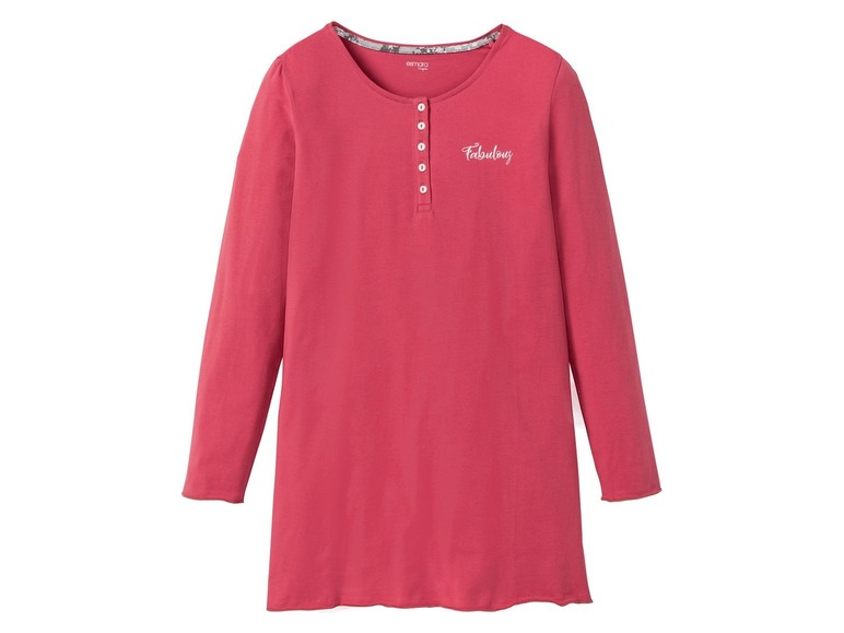 Gehe zu Vollbildansicht: ESMARA® Lingerie Bigshirt Damen, mit Baumwolle, mit Elasthan - Bild 2