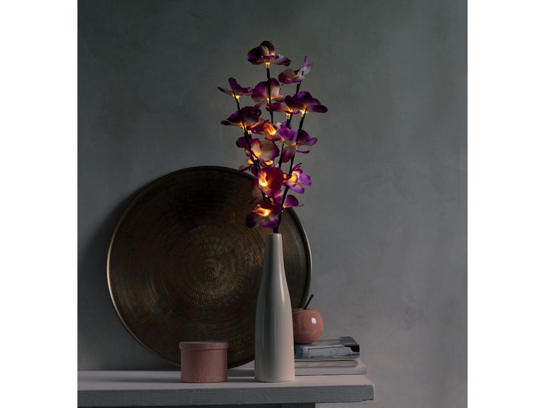 Gehe zu Vollbildansicht: MELINERA® Vase, mit Frühlingszweig und LED-Beleuchtung, Batteriebetrieb, aus Keramik - Bild 7