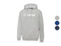 Ein grauer Hummel Hoodie mit Kapuze.