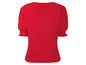 Rotes T-Shirt mit Puffärmeln