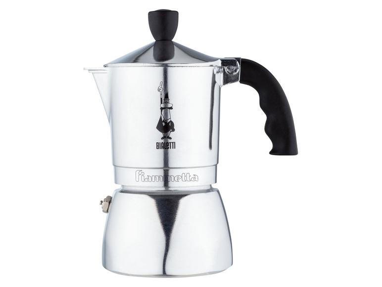 Eine Bialetti Moka Express Kaffeemaschine.