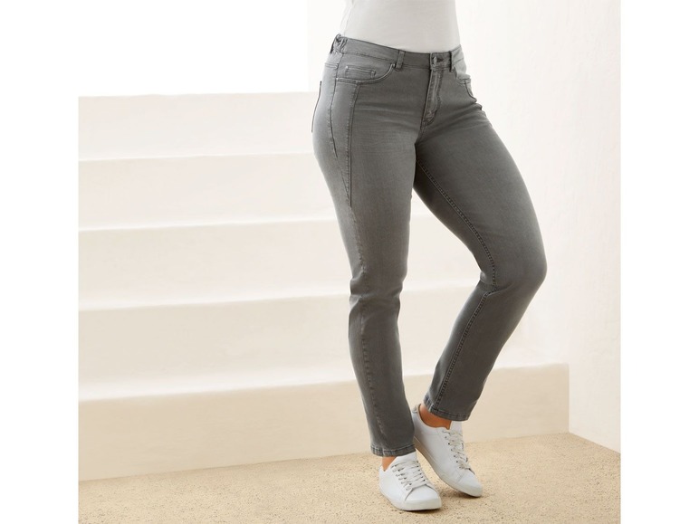 Gehe zu Vollbildansicht: ESMARA® Jeans Damen, Slim Fit, Super-Stretch, mit seitlichem Gummizug, hoher Baumwollanteil - Bild 4