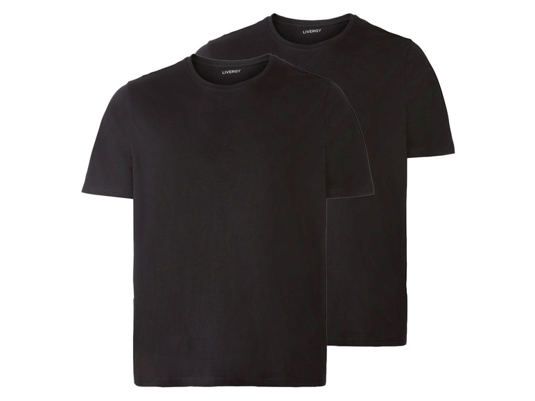 Gehe zu Vollbildansicht: LIVERGY Herren T-Shirt, 2 Stück, aus reiner Baumwolle - Bild 5