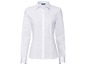 Weißes Langarmhemd für Damen.