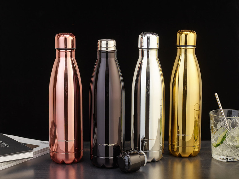 Gehe zu Vollbildansicht: ECHTWERK Trink-/Isolierflasche »Shiny«, aus Edelstahl - Bild 15