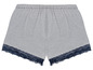 Gestreifter Pyjama-Short mit Spitze.