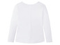 Weißes T-Shirt mit langen Ärmeln.