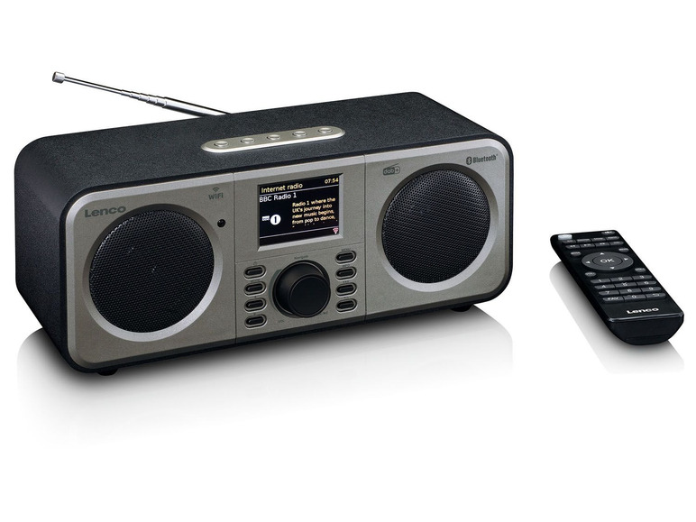 Gehe zu Vollbildansicht: Lenco DIR-140 Internet-Radio mit DAB+/FM-Radio und Bluetooth - Bild 6