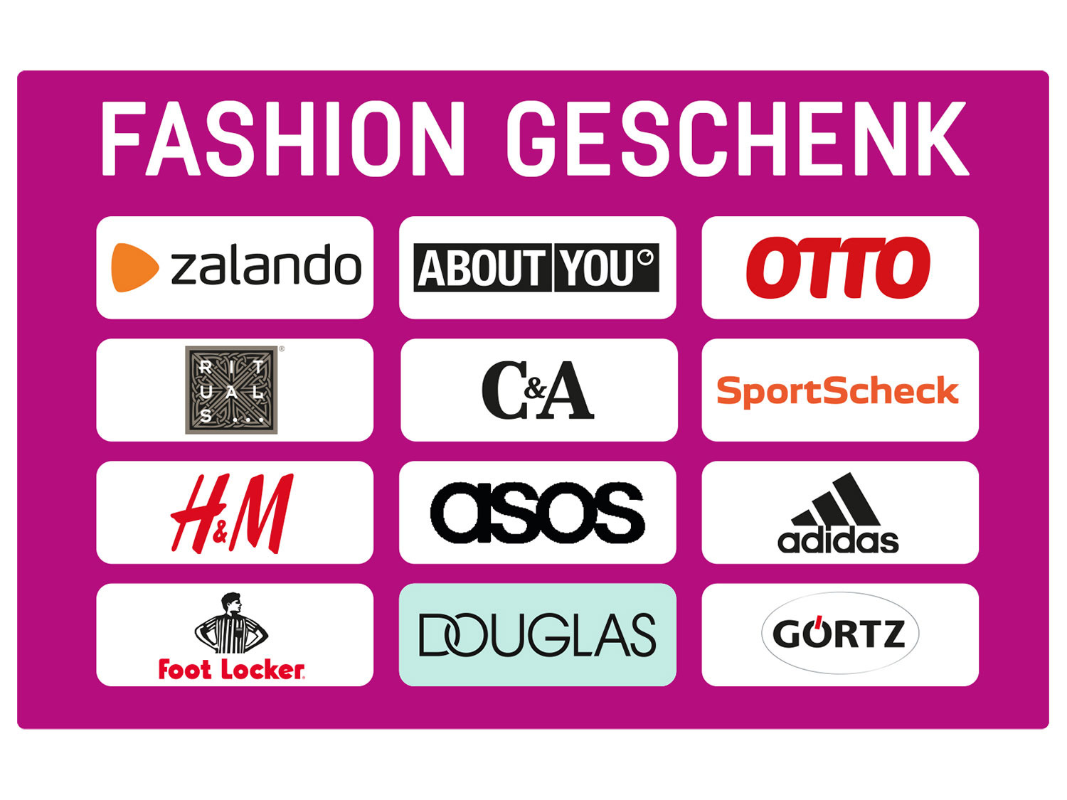Wunschgutschein Fashion - Digital Code 25€ | Erlebnis & Shopping Gutscheine