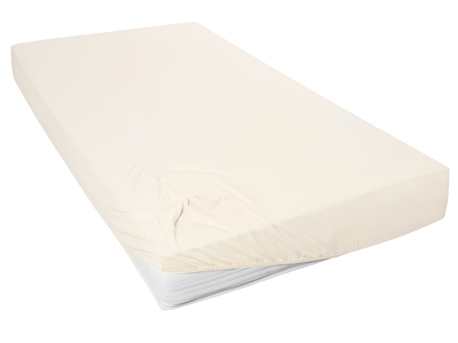 Primera Mako-Feinjersey Spannbetttuch (Ecru, 140 – 160 x 200 cm) | 04002895120944