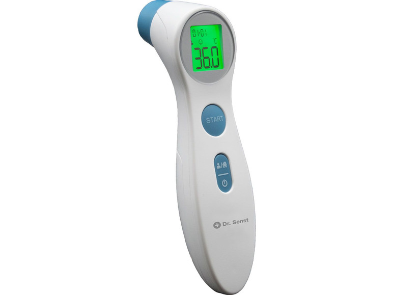 Gehe zu Vollbildansicht: Dr. Senst Stirn-Thermometer 2in1 Infrarot - Bild 1