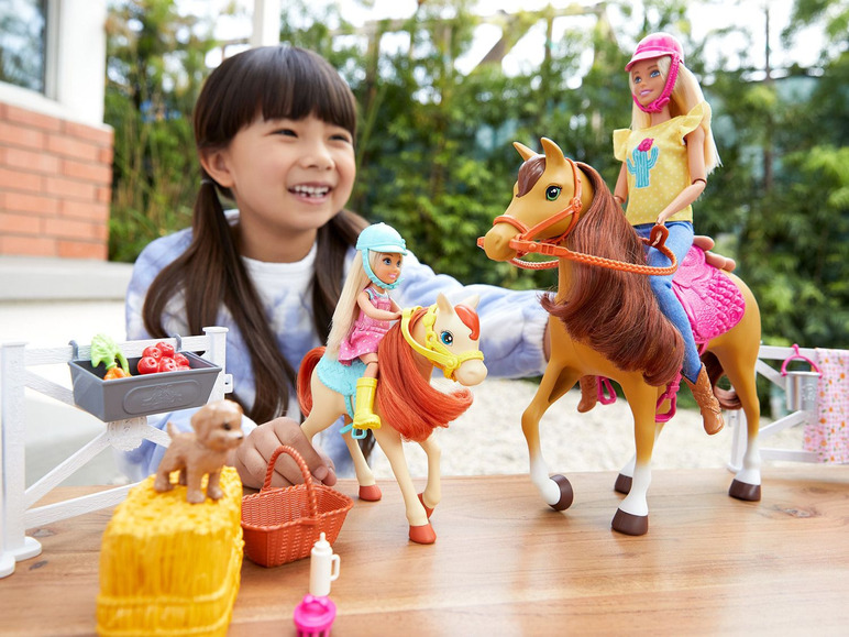 Gehe zu Vollbildansicht: Barbie Spielset »Reitspaß mit Barbie« mit Chelsea, Pferd und Pony, ab 3 Jahren - Bild 3