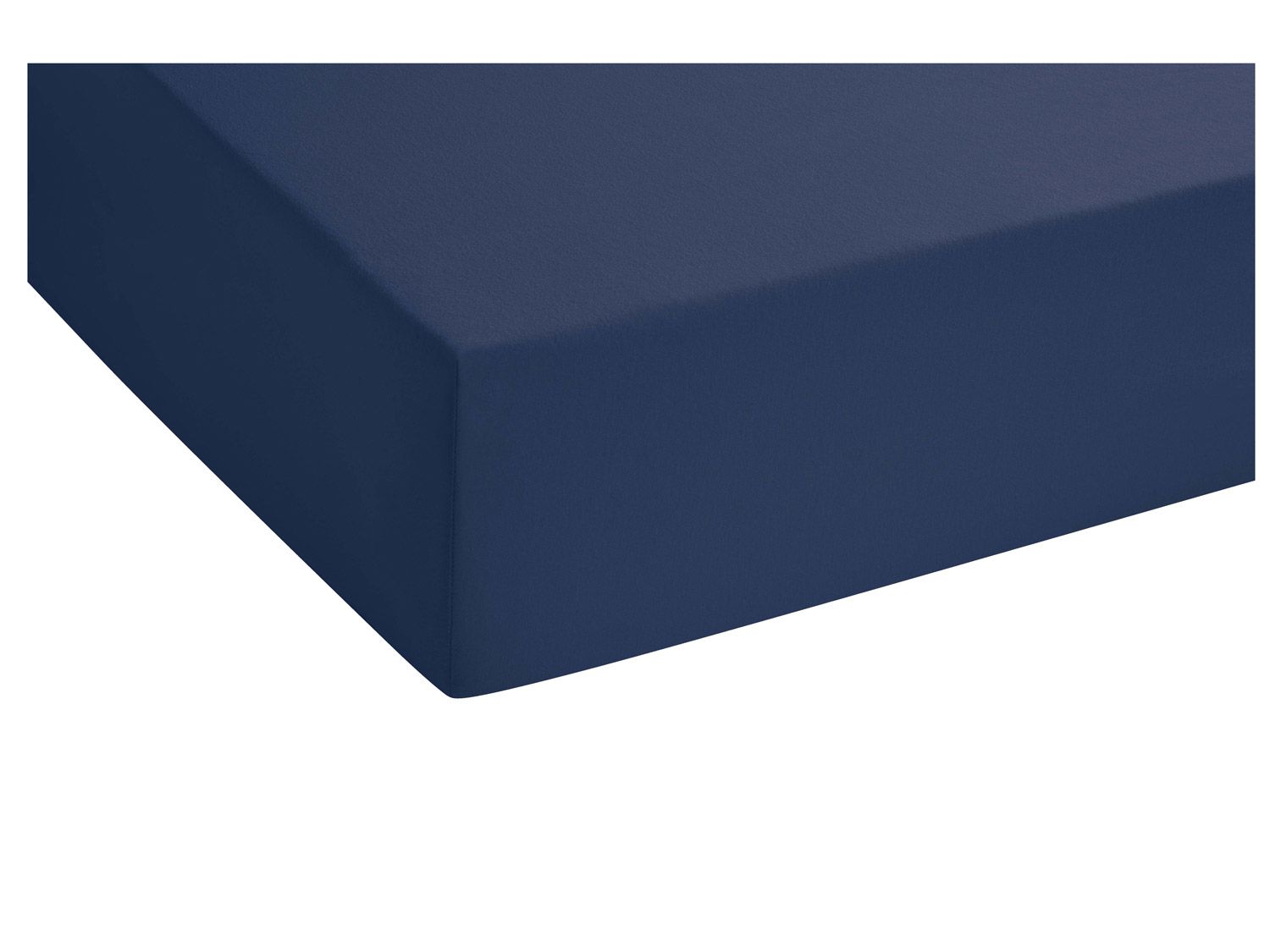 BIBERNA Feinjersey Spannbettlaken (Marine, 140 - 160 x 200 cm) – Bild 2 von 3