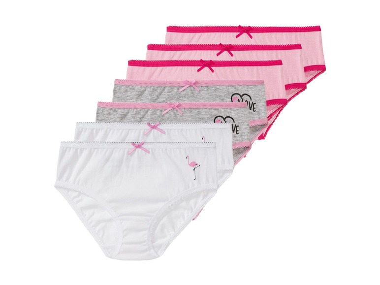 Gehe zu Vollbildansicht: LUPILU® Panties / Slips Mädchen, Single-Jersey-Qualität, aus Baumwolle, 4 oder 7 Stück - Bild 10